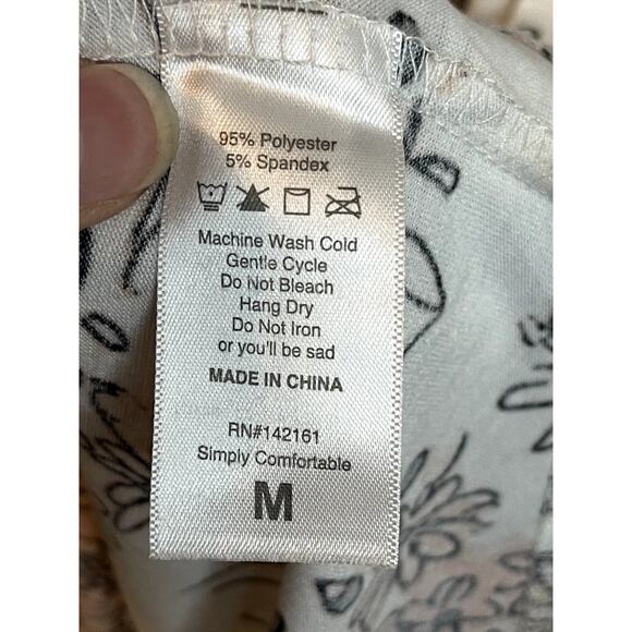 Lularoe Womens M Tunic Top High‎ Low Hem Floral Print EUC - Picture 4 of 5